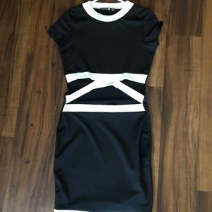 Boohoo black Bodycon cutout dress